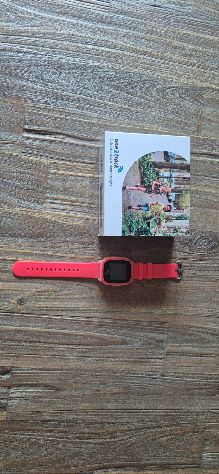 One2Track GPS telefoon horloge roze met oplader, Ophalen of Verzenden, Gebruikt, Roze, Meisje