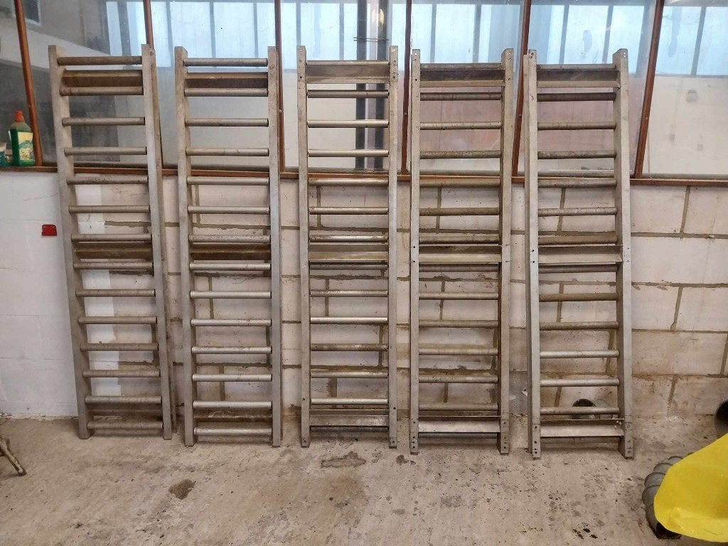 5x aluminium rollenbaan (gravity rollerbaan), Ophalen, Zo goed als nieuw