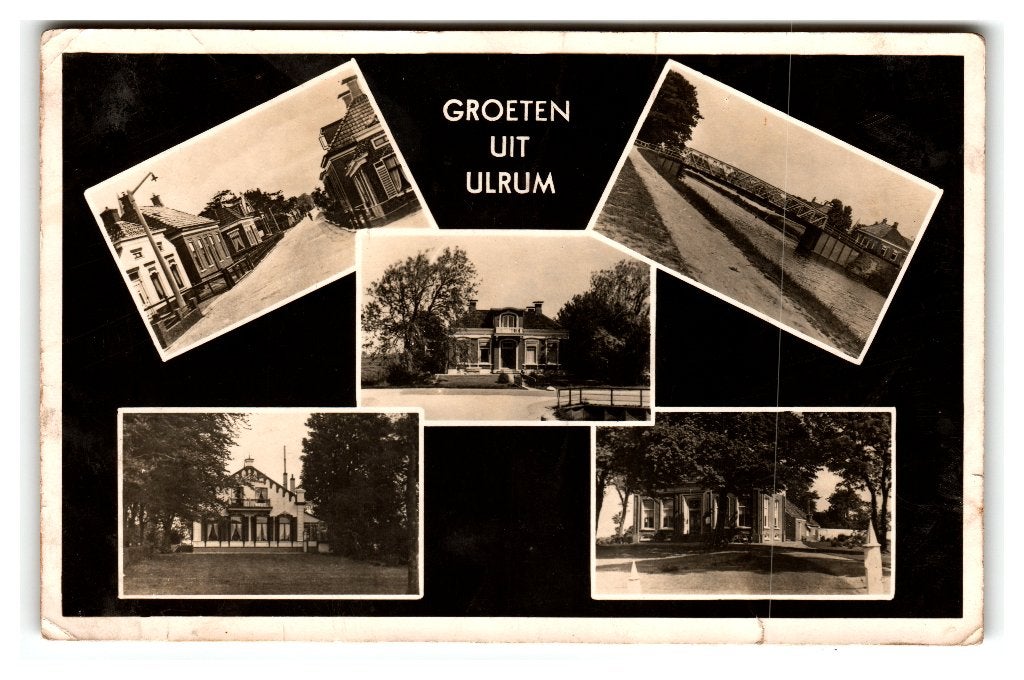 Ulrum, Groeten uit Ulrum, Verzenden, 1940 tot 1960, Ongelopen, Groningen
