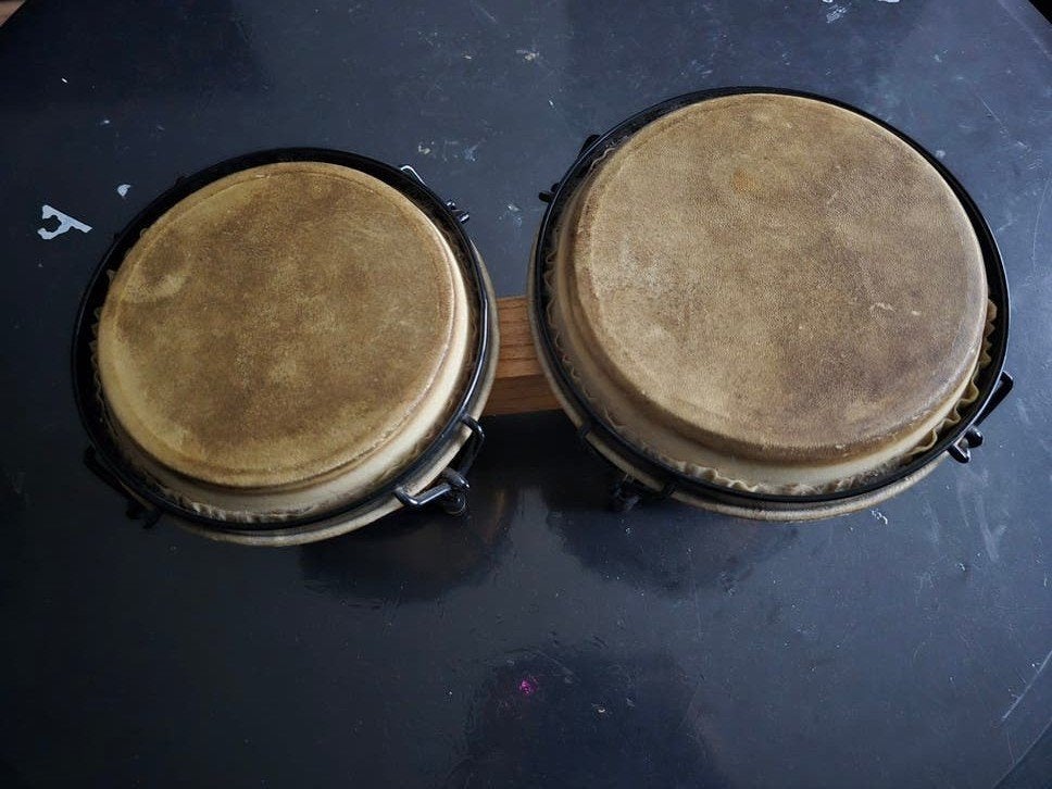 Bongo's - Houten Percussie-instrument, Ophalen of Verzenden, Gebruikt, Trommel