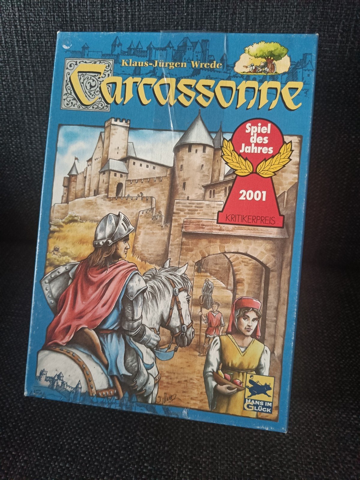 Carcassonne basisspel - Klassiek bordspel, Hobby en Vrije tijd, Gezelschapsspellen | Bordspellen, Drie of vier spelers, Ophalen of Verzenden