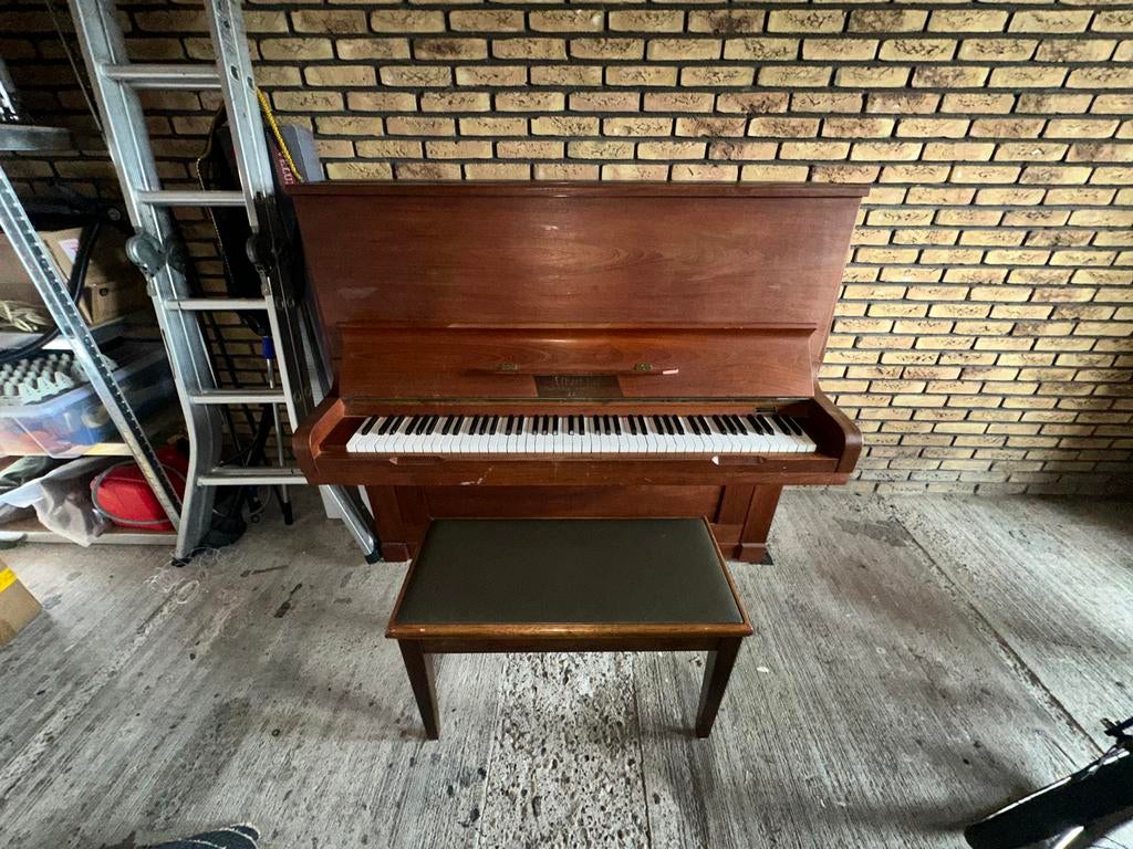 Albert Fahr piano - Klassiek houten instrument, Muziek en Instrumenten, Piano's, Ophalen, Gebruikt, Bruin, Piano