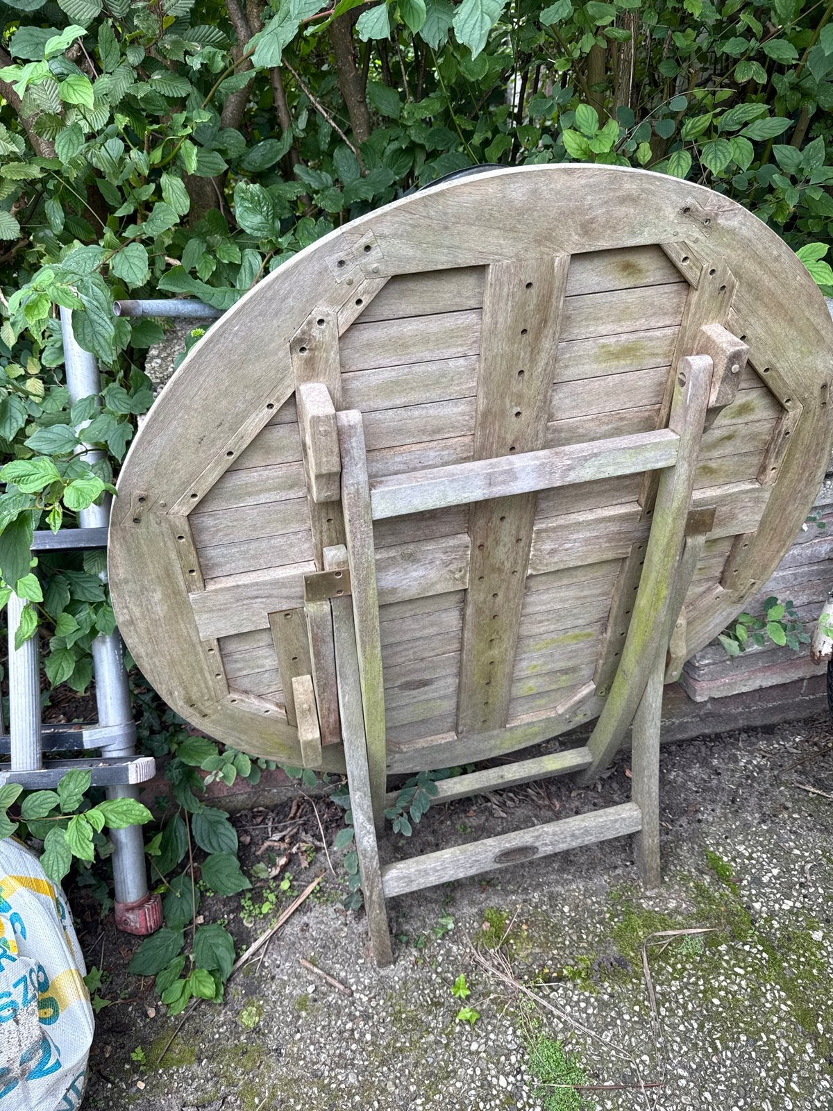 Ronde houten tuintafel - Summer Garden, Ophalen, Gebruikt, Rond, Hout