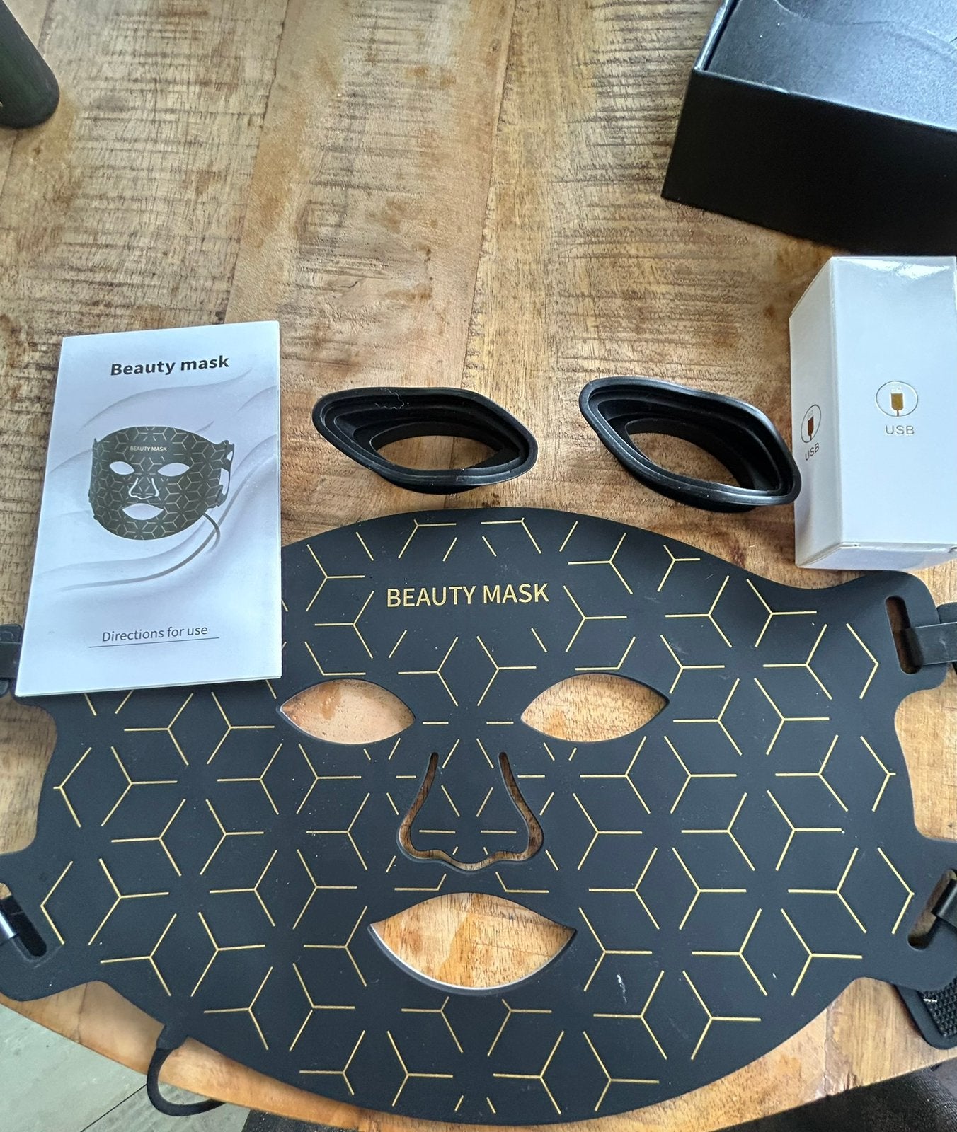 LED Gezichtsmasker - Lichttherapie voor Huidverzorging, Ophalen of Verzenden, Nieuw, Gehele gezicht, Verzorging
