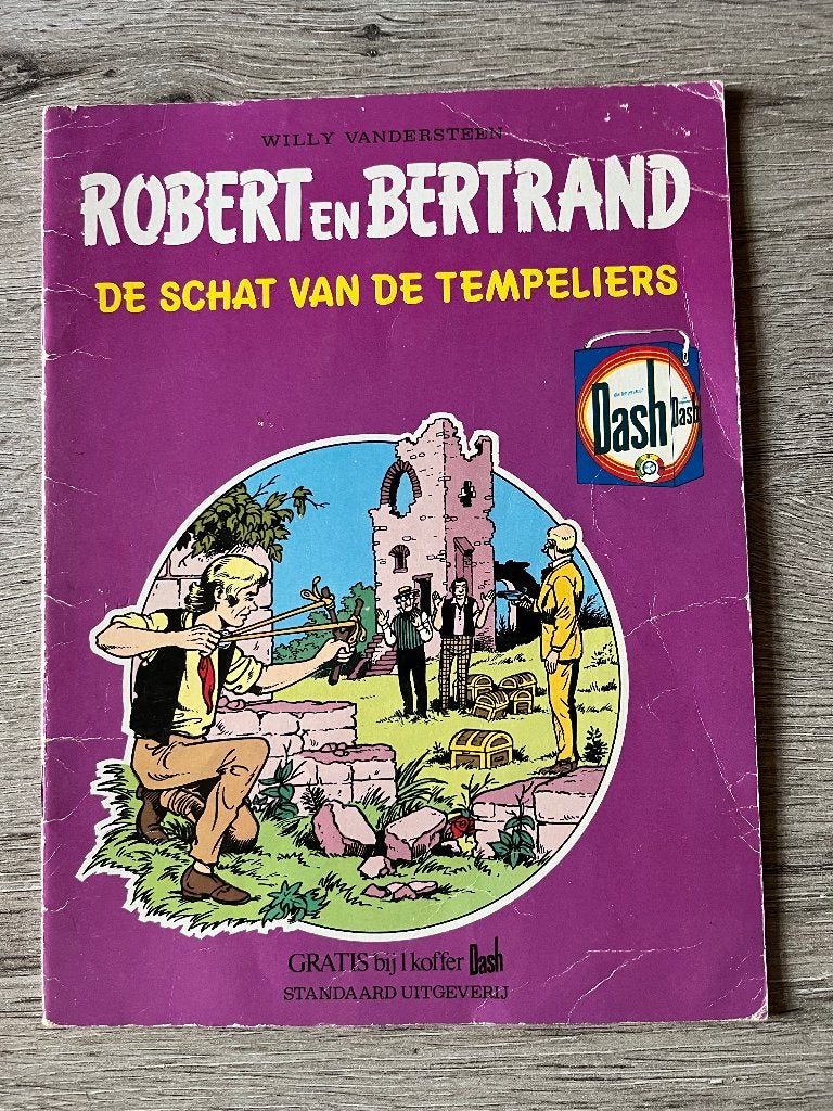 Robert en Bertrand De schat van de tempeliers, Eén stripboek, Ophalen of Verzenden, Gelezen, Willy Vandersteen