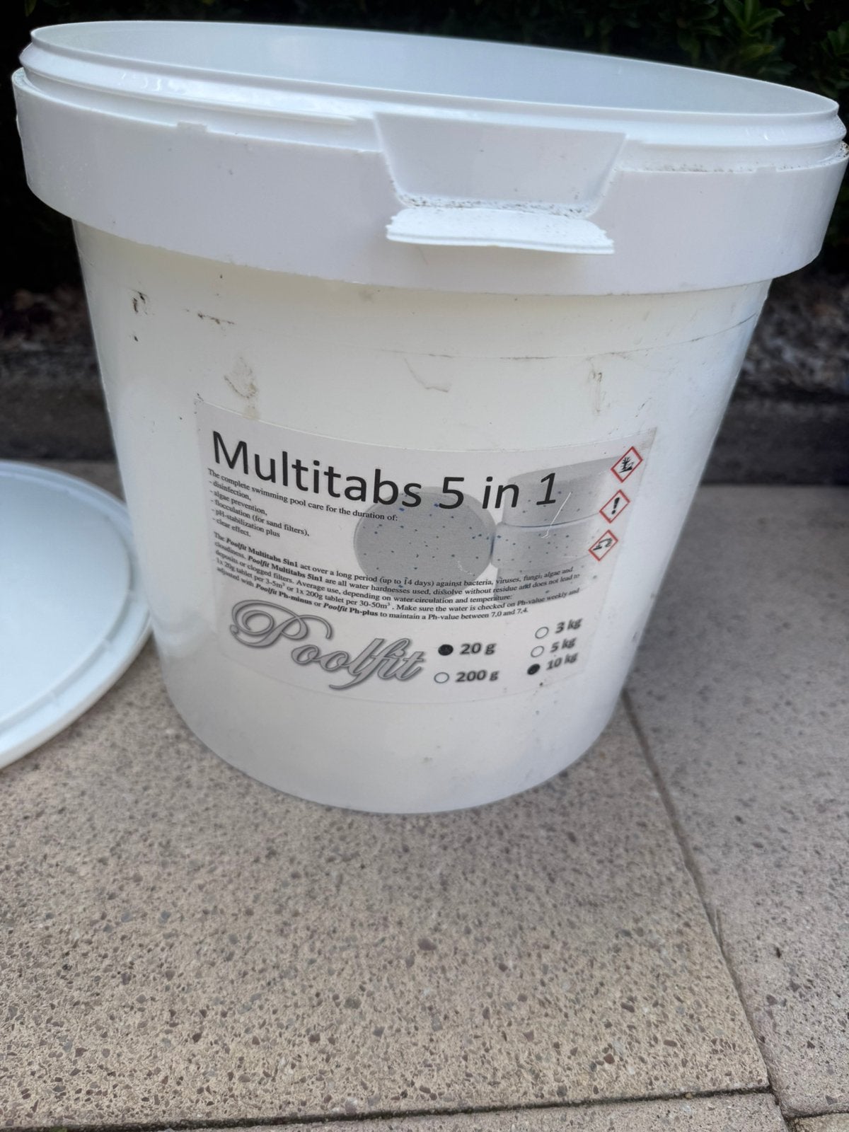 Chloortabletten 5 in 1. Multitabs zwembaden Bestway Intex, Tuin en Terras, Zwembad-toebehoren, Ophalen, Zo goed als nieuw, Reinigingsmiddel