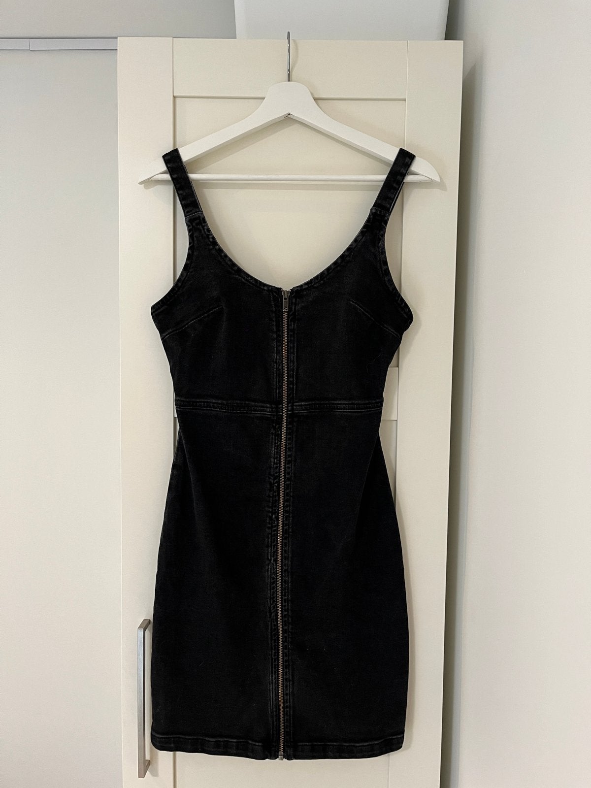 Costes Denim Jurk Zwart Maat S, Kleding | Dames, Zwart, Ophalen of Verzenden, Zo goed als nieuw, Maat 36 (S)