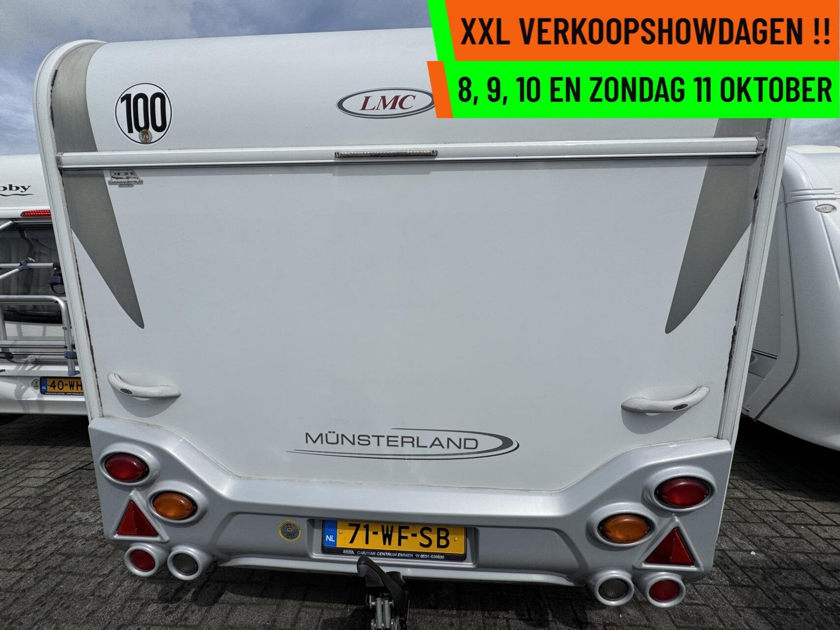 Lmc MUNSTERLAND MUSICA 490 E, ENKELE BEDDEN, RONDZIT, MOVER, Caravans en Kamperen, Rondzit, Bedrijf, Hordeur, LMC en Münsterland