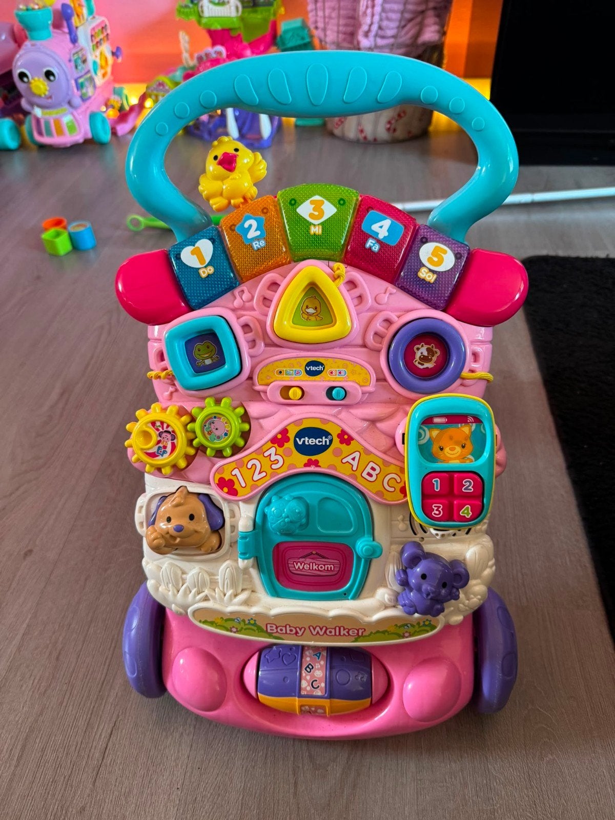 twee loopkartjes, Ophalen