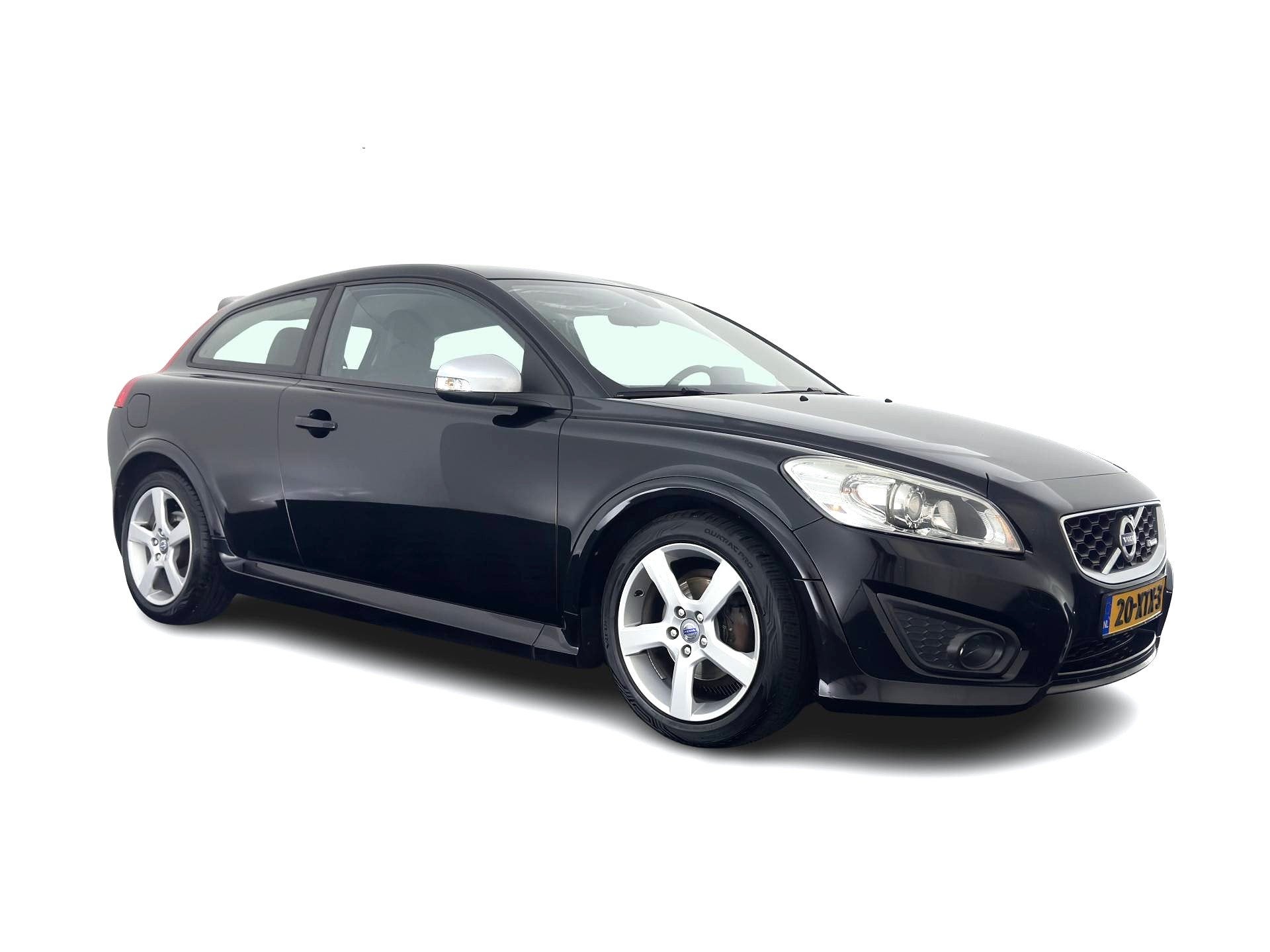Volvo C30 1.6 D2 R-Edition *LEATHER-FABRIC | NAVI-FULLMAP |, Auto's, Volvo, Voorwielaandrijving, Gebruikt, Zwart, 4 cilinders