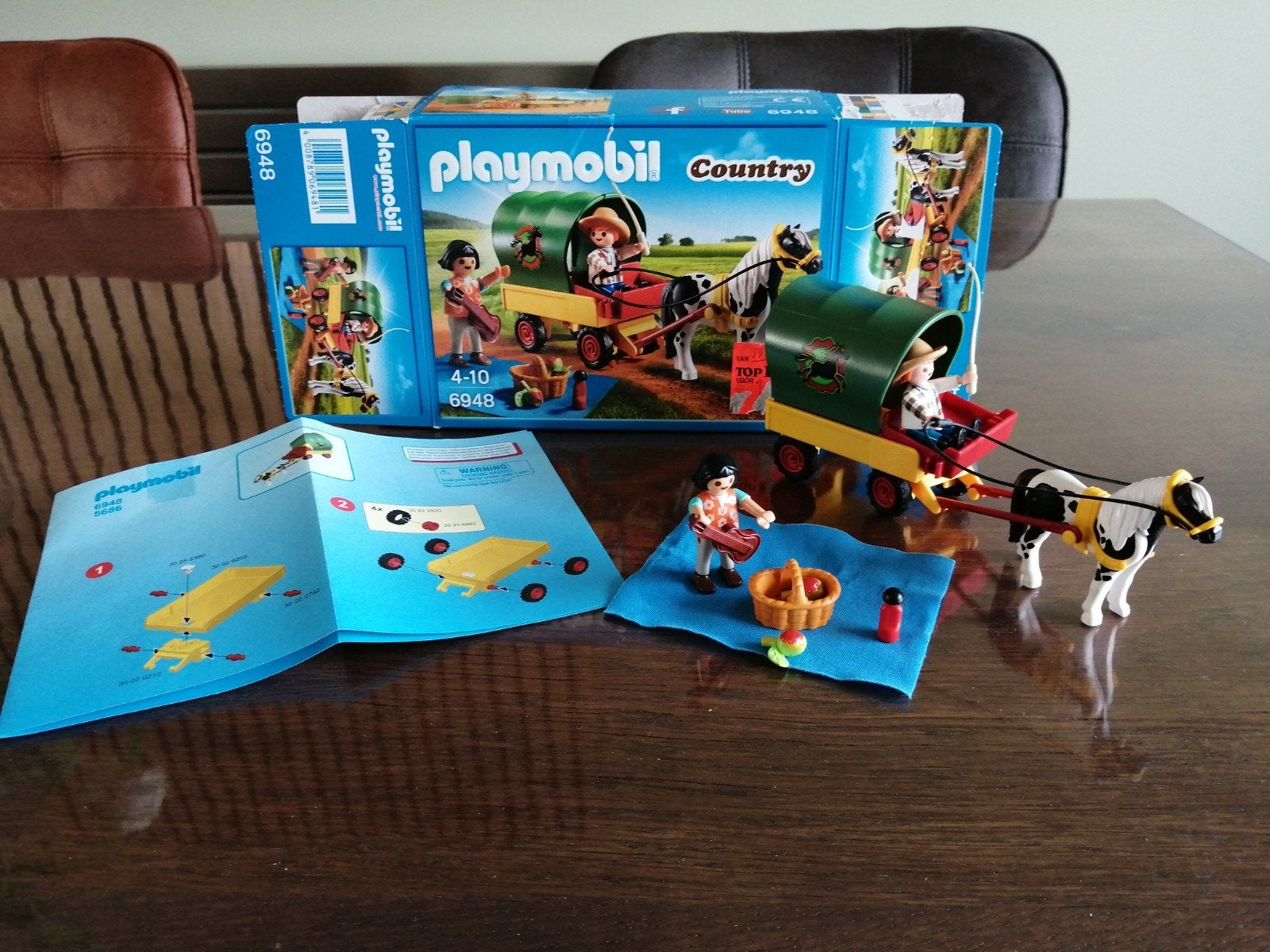 Playmobil 6948 picknick met ponywagen, Kinderen en Baby's, Speelgoed | Playmobil, Ophalen of Verzenden, Zo goed als nieuw