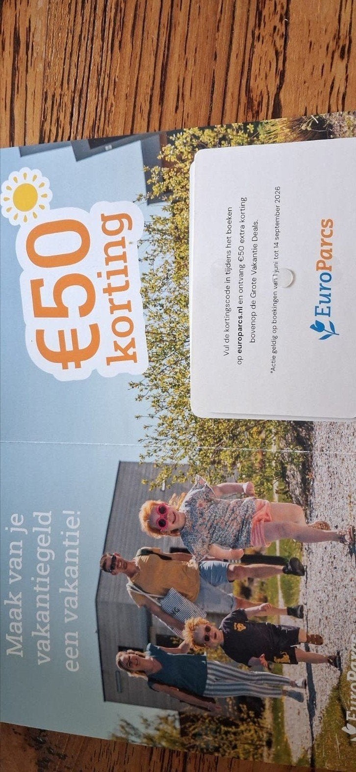 Europarcs, Eén persoon, Kortingsbon, Bungalowpark