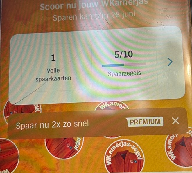 15 WK zegels AH voor een badjas, Hobby en Vrije tijd, Spaarzegeltjes, Ophalen of Verzenden, Winkel, Super of Benzinepomp, Zegels, Bonnen of Punten
