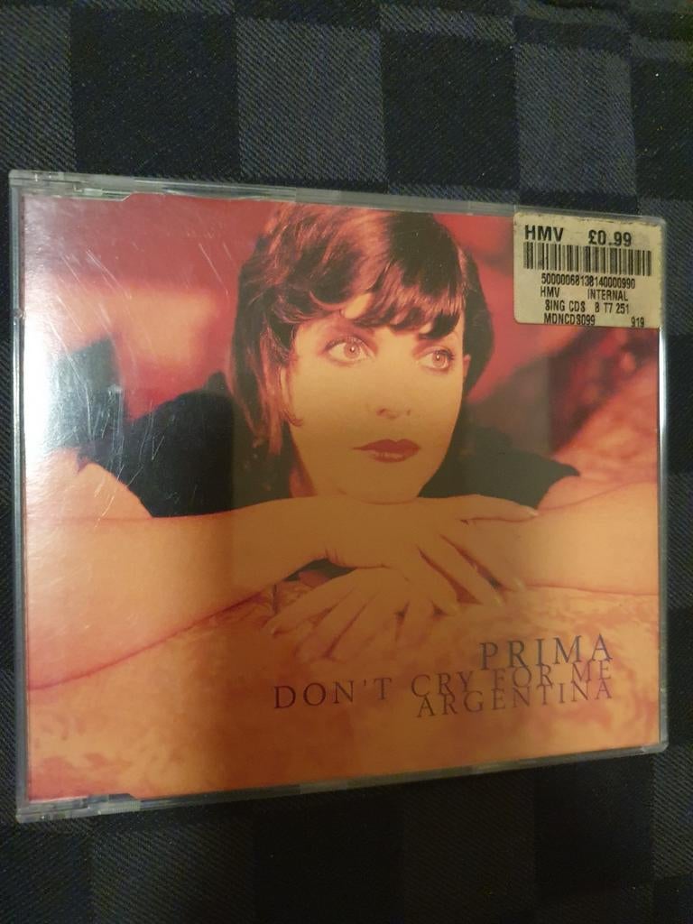 Prima don't cry for me argentina single, Verzenden, Gebruikt, Pop