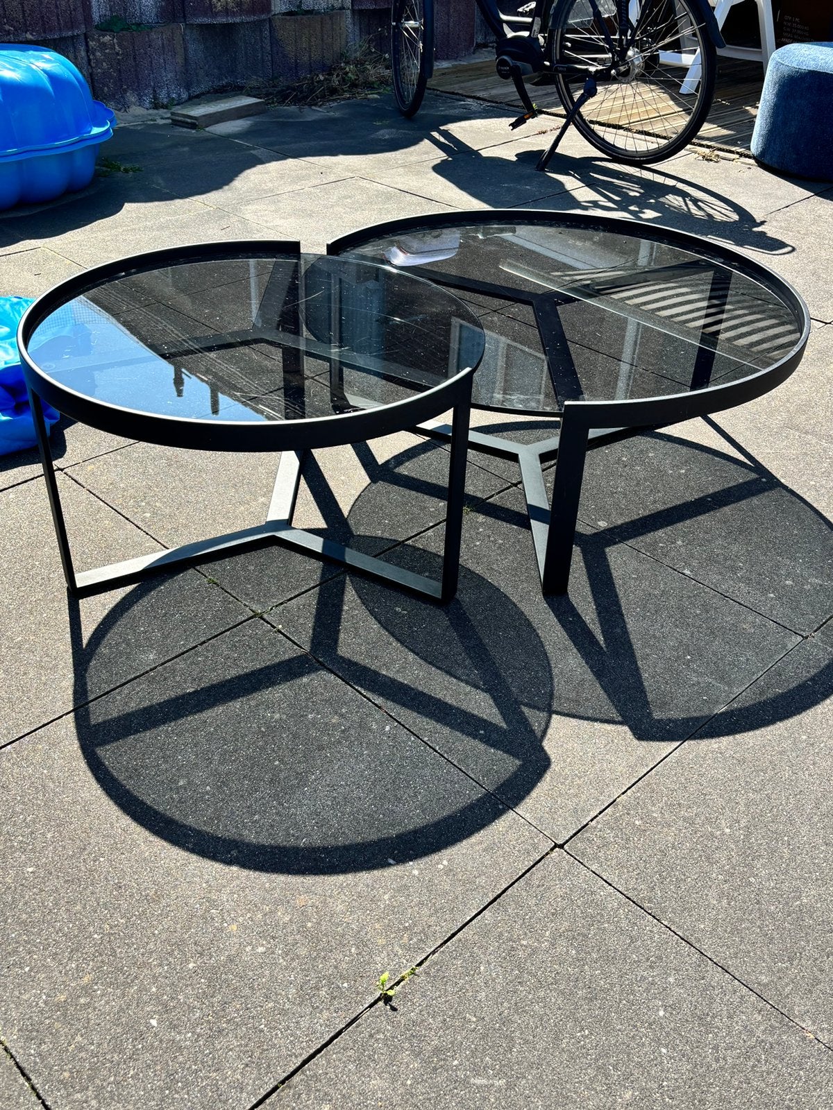 Salontafels, Huis en Inrichting, Tafels | Salontafels, Ophalen, Gebruikt, 50 tot 100 cm, Rond