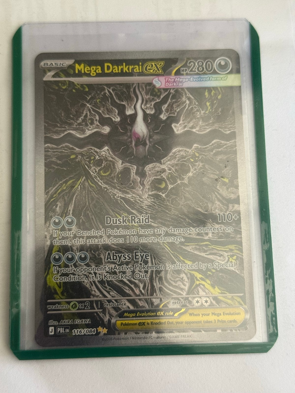 Pokemon kaart Mega Darkrai EX #116/084, Ophalen of Verzenden, Zo goed als nieuw, Losse kaart, Foil