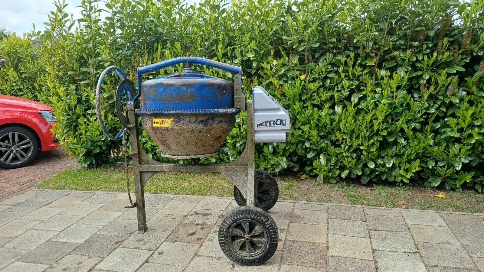 Te koop een ATIKA betonmolen  / Cementmolen, Doe-het-zelf en Verbouw, Betonmolens, Ophalen