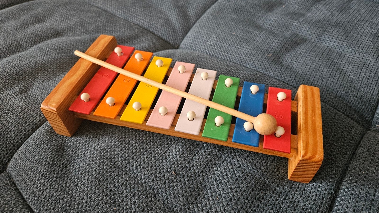 Kleurrijke Houten Xylofoon voor Kinderen, Muziek en Instrumenten, Ophalen, Zo goed als nieuw