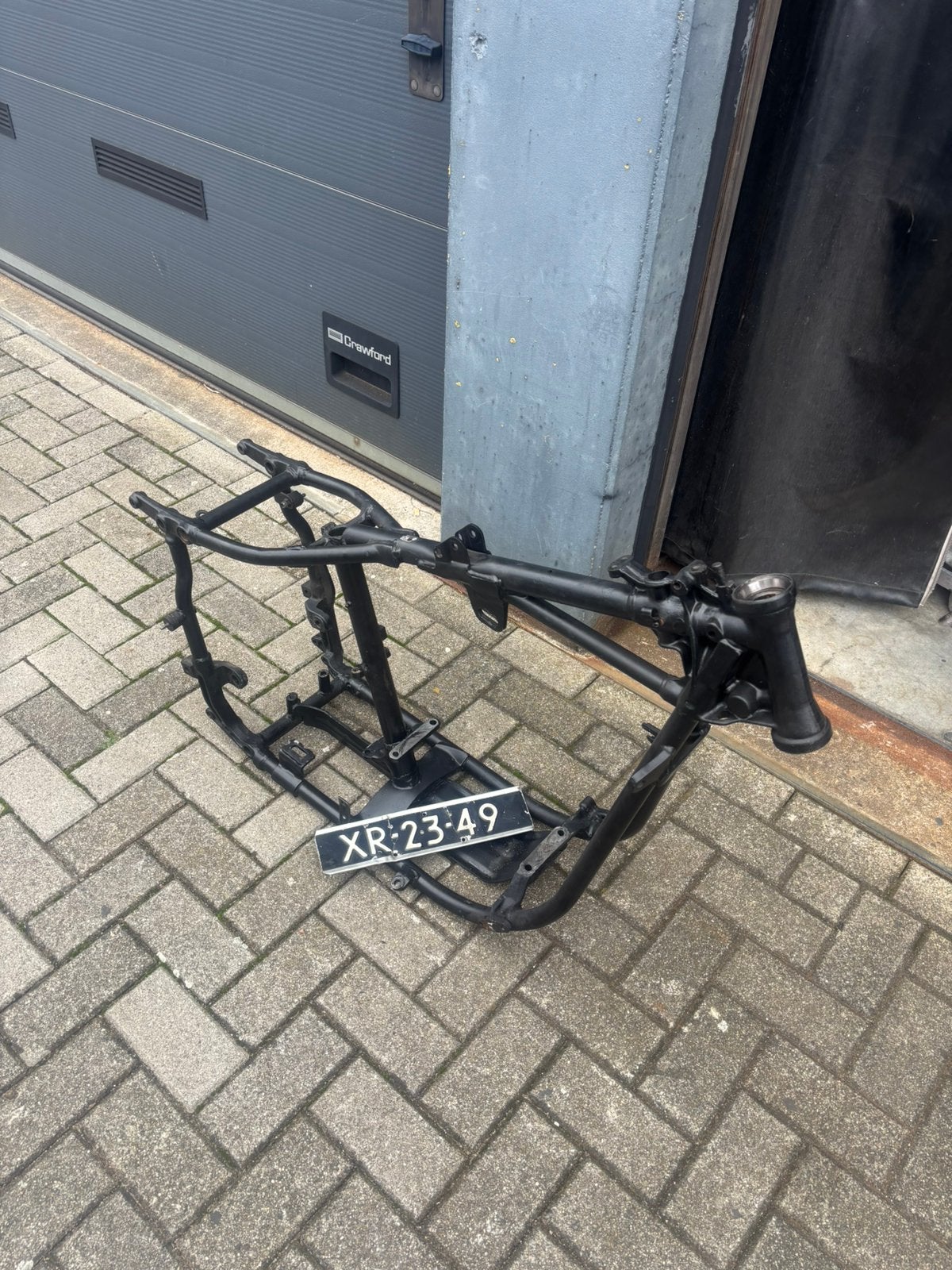 Shovelhead frame met kenteken + matchend blok, Ophalen of Verzenden