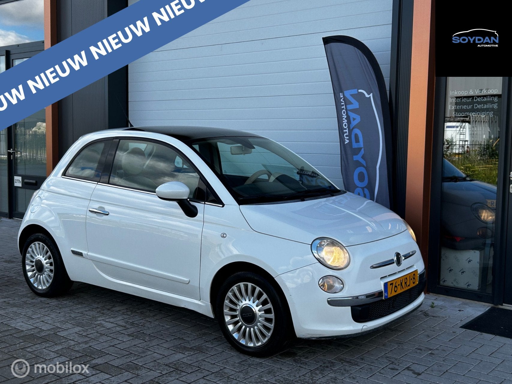 Fiat 500 1.2 Lounge | AIRCO | GLAZEN DAK | NW APK |, Euro 5, Gebruikt, 4 cilinders, 840 kg