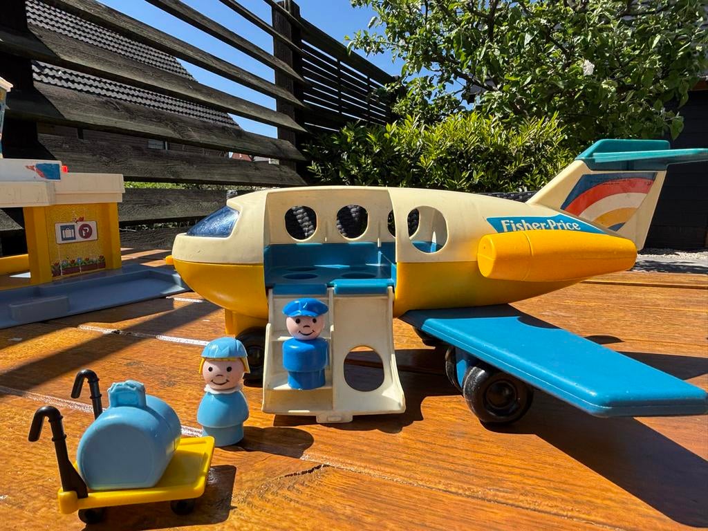Fisher Price Vliegveld met helikopter en vliegtuig, Kinderen en Baby's, Speelgoed | Fisher-Price, Ophalen, Gebruikt, Speelset