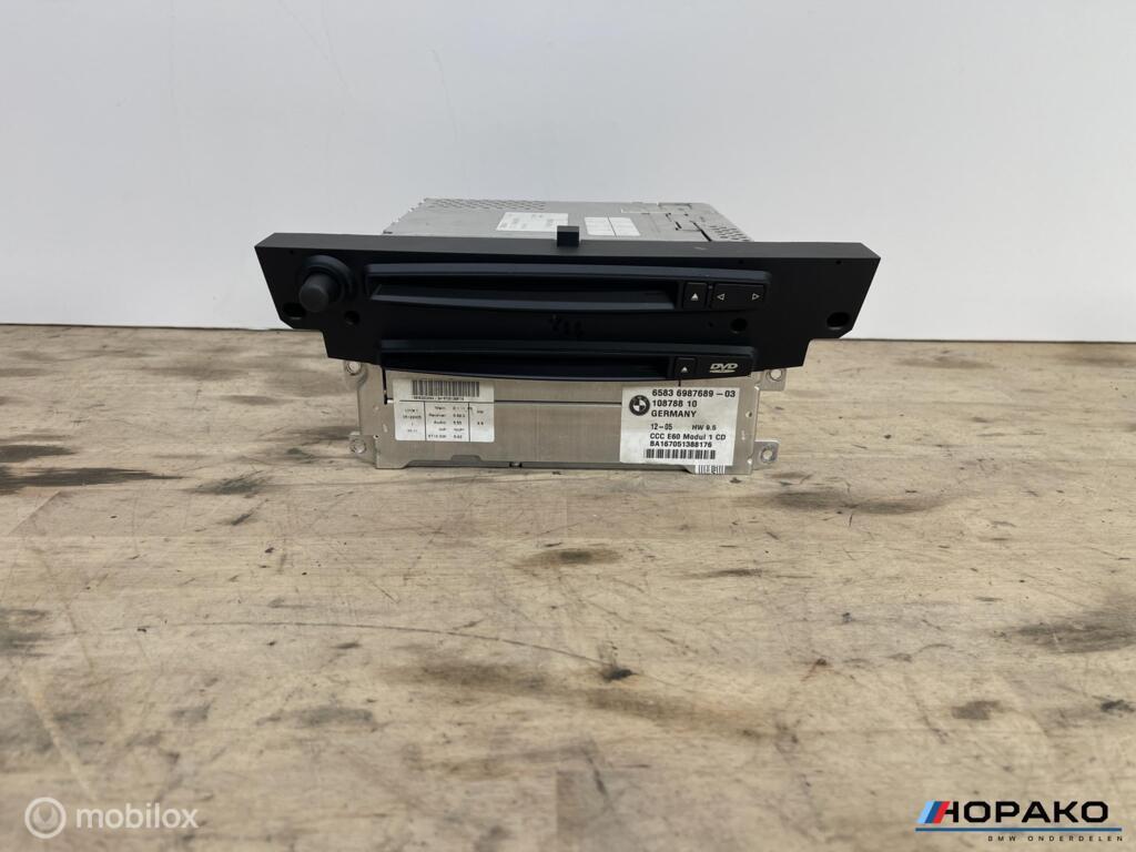 Radio BMW 5 / 6 serie E60 E61 E63 E64 | 65836987689, Gebruikt, Einsteinlaan 5 rijswijk, Bmw, Ophalen of Verzenden