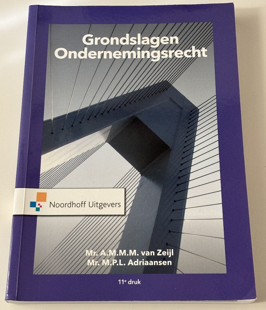 Grondslagen Ondernemingsrecht, Zo goed als nieuw, Noordhoff Uitgevers, Gamma, HBO