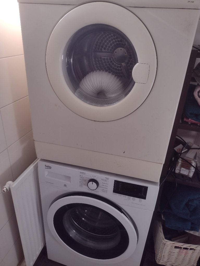 Wasmachine en droger met slang, Ophalen, Gebruikt, Voorlader, 85 tot 90 cm