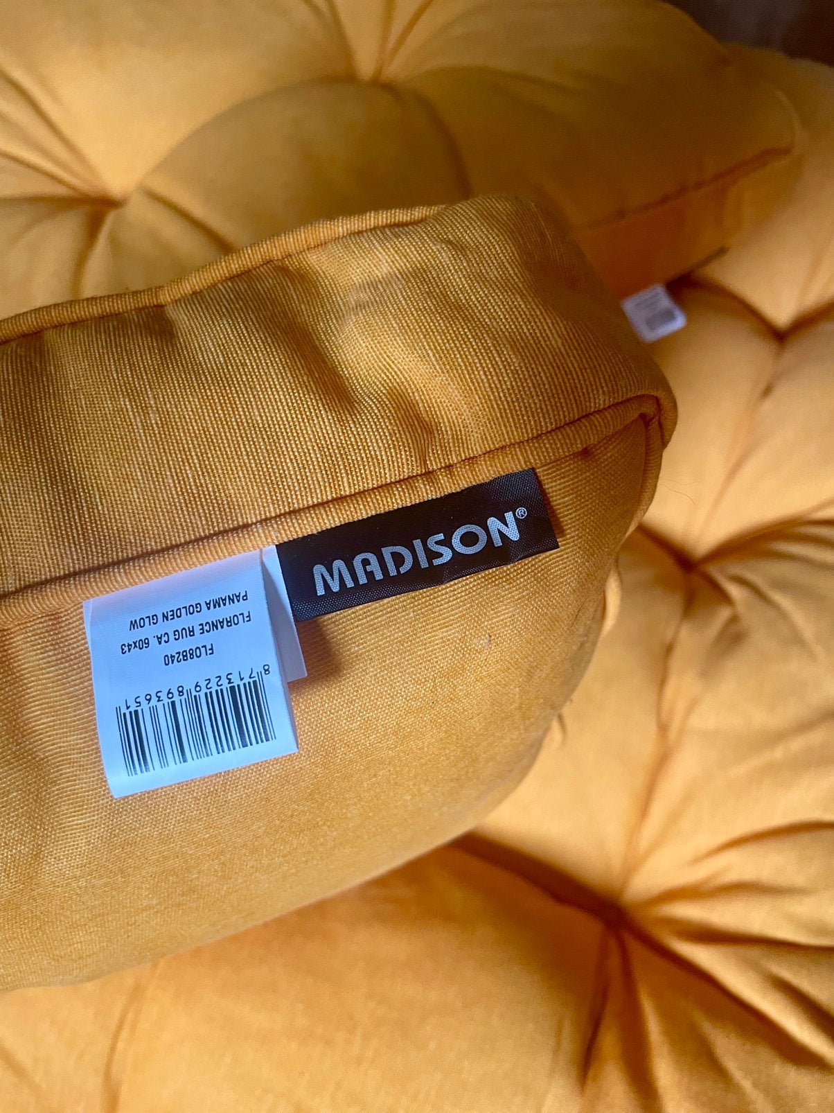 Palletkussens set geel van Madison, Tuin en Terras, Tuinmeubel-accessoires, Ophalen, Nieuw
