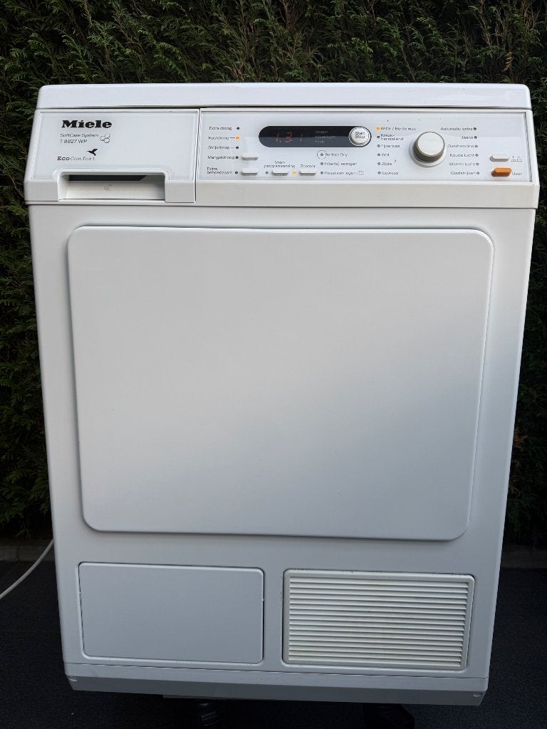 Miele warmtepomp droger T8827WP  compleet schoongemaakt, Ophalen, 6 tot 8 kg, Overige typen, Zo goed als nieuw