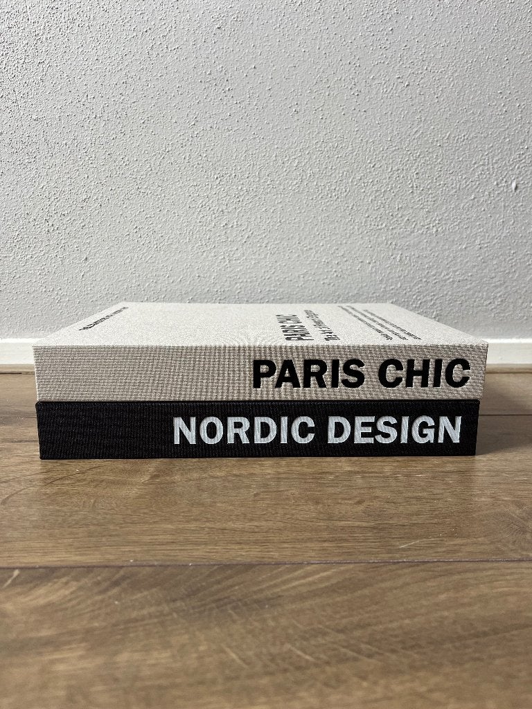 2x opbergboek linnen Paris Chic beige en Nordic Design bruin, Ophalen of Verzenden, Zo goed als nieuw