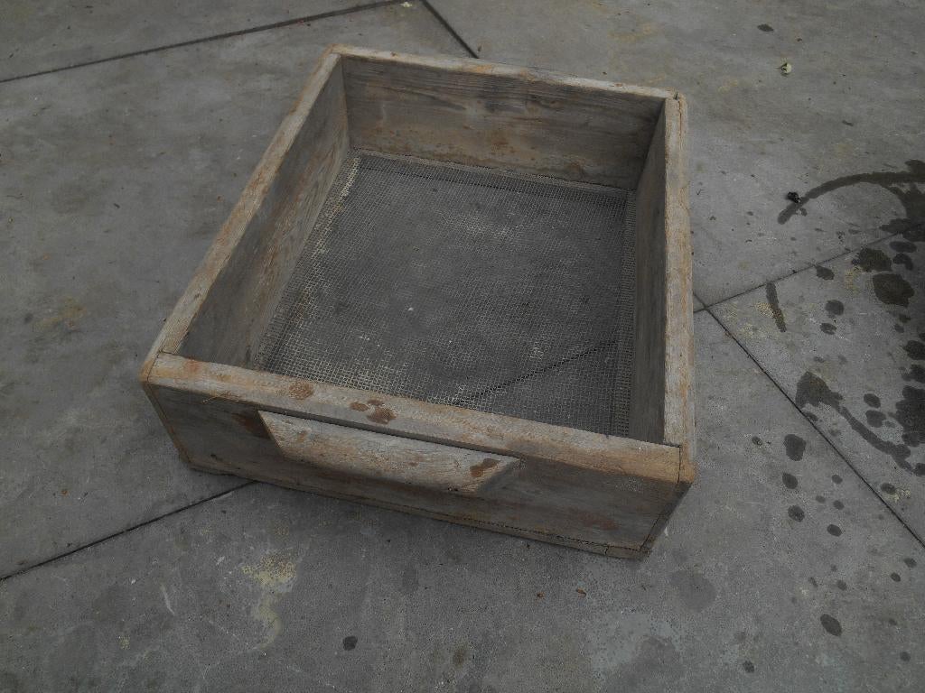 oude houten gaaskist droogkist zeefkist retro vintage, Ophalen, Gebruikt, Overige soorten