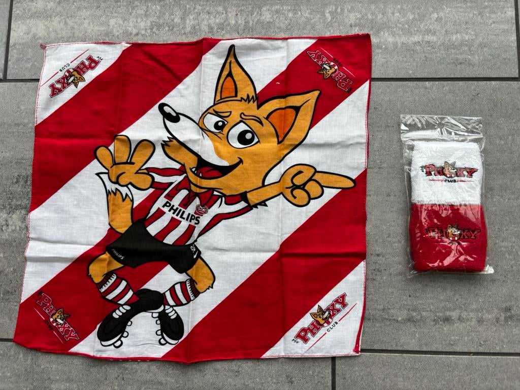Phoxy zweetbandjes en zakdoek, Ophalen of Verzenden, Nieuw, PSV, Overige typen