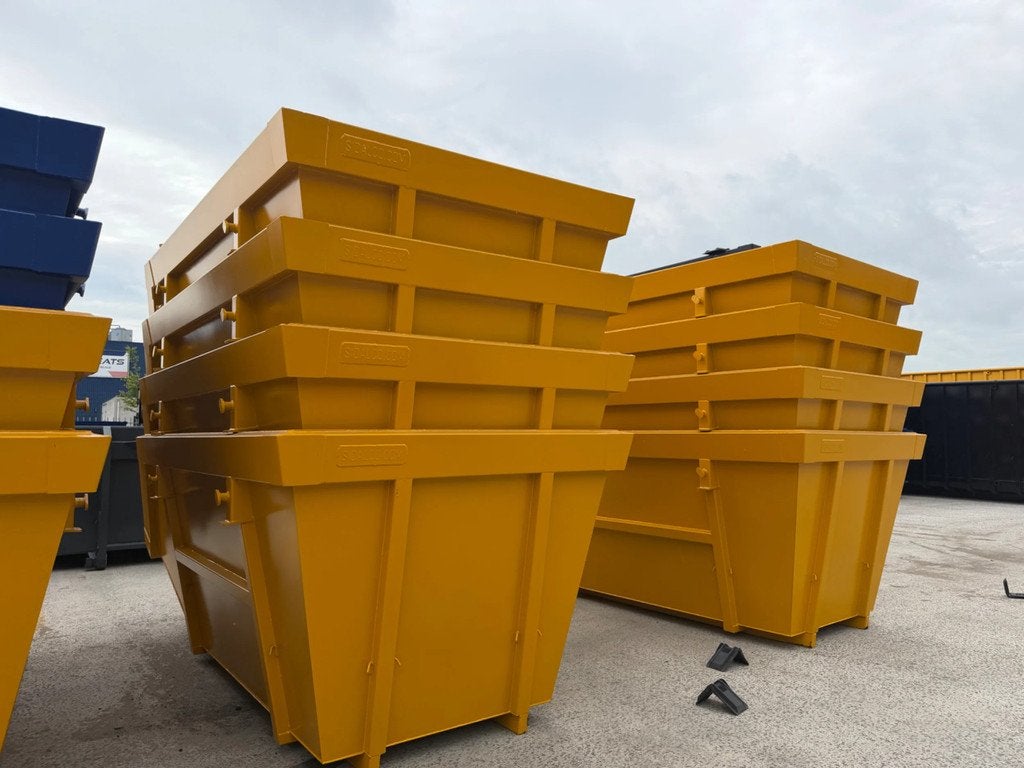 Sidalco 9m3 portaalarmcontainer geel, Zakelijke goederen, Machines en Bouw | Keten en Containers