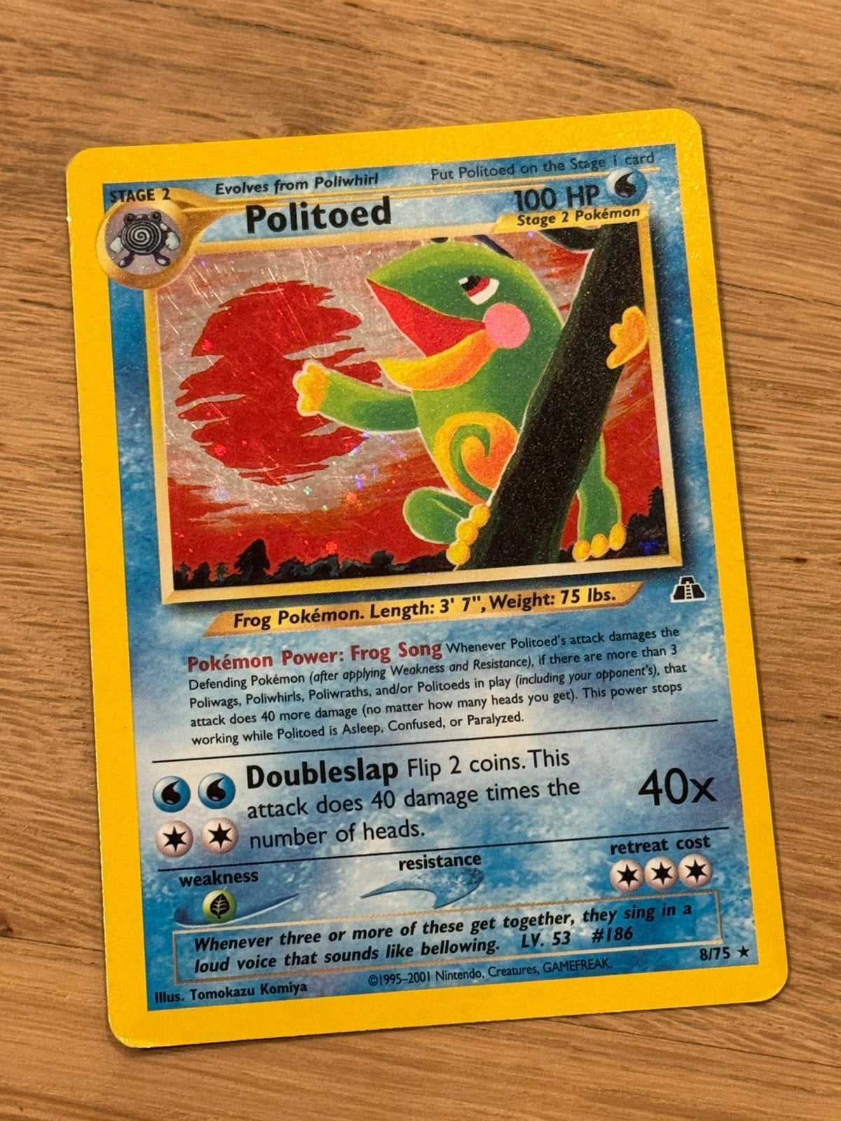Politoed NDI 8 / 75, Ophalen of Verzenden, Gebruikt, Losse kaart, Foil