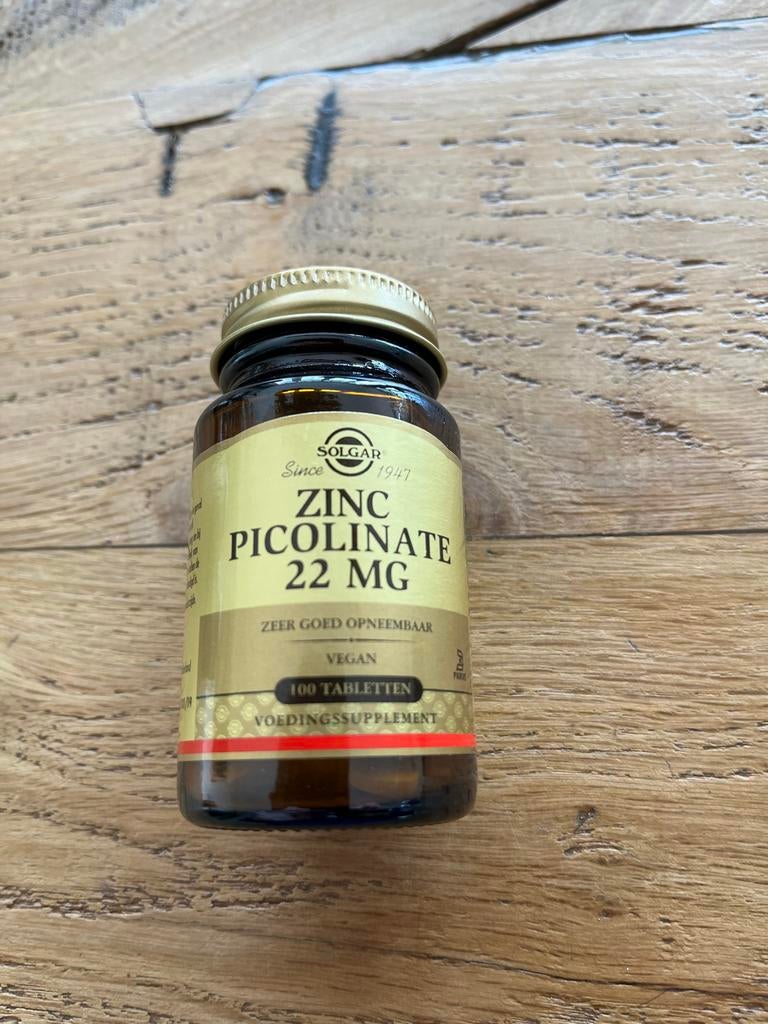 Solgar Zink Picolinaat 22mg - Hoogwaardig Voedingssupplement, Ophalen of Verzenden, Nieuw, Overige typen