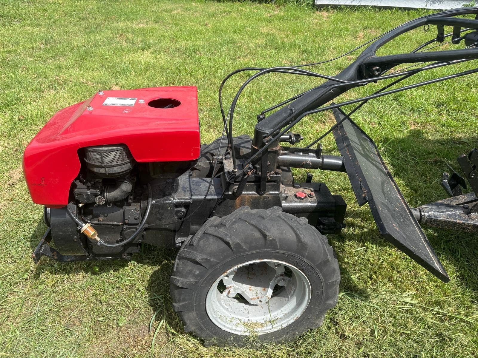 2 wielige trekker met kar, Ophalen, Elektrisch, Tuinfrees