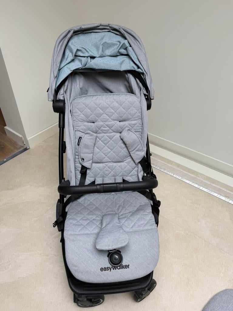 Easywalker Jackey grijs/blauw, Kinderen en Baby's, Buggy's, Ophalen, Zo goed als nieuw, Overige merken, Verstelbare rugleuning