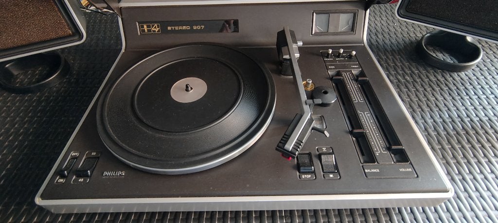 Philips Stereo 807 Platenspeler met Nagaoka JT-511 element, Ophalen, Gebruikt, Platenspeler, Philips