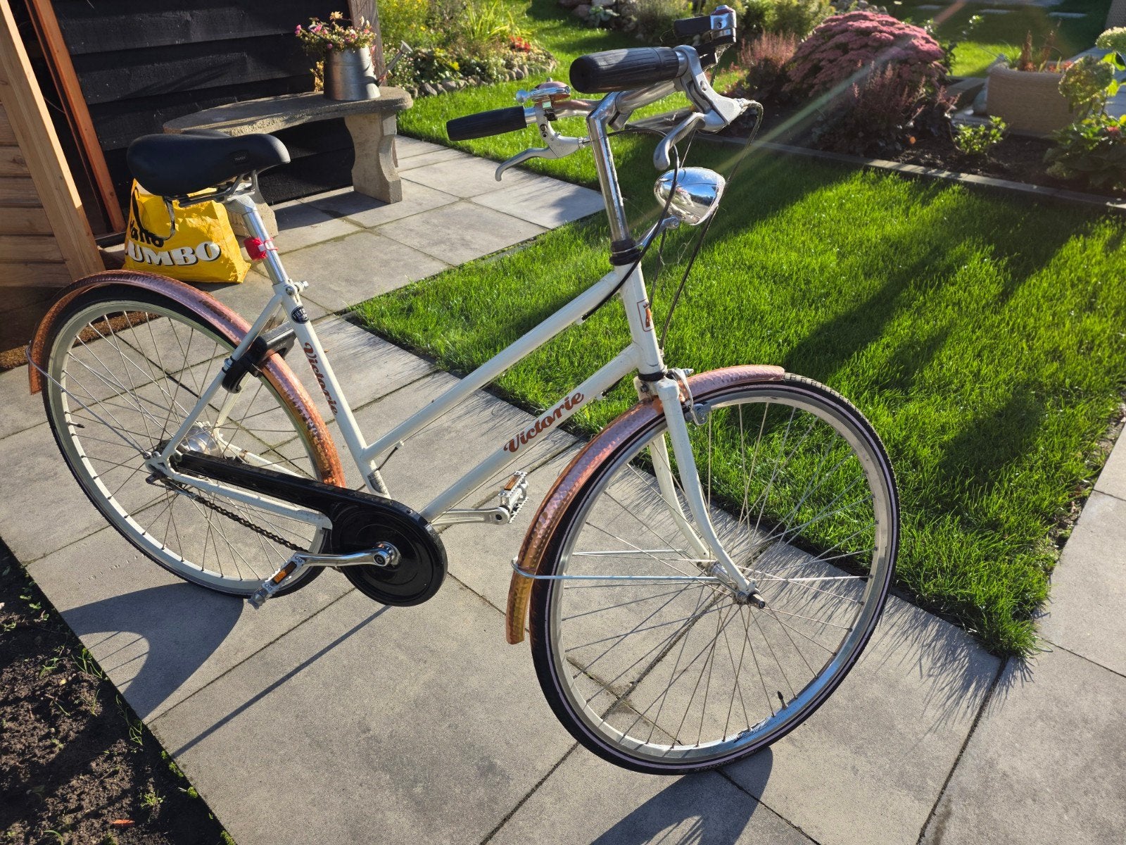 damesfiets, Fietsen en Brommers, Ophalen, Gebruikt, Overige merken, Versnellingen