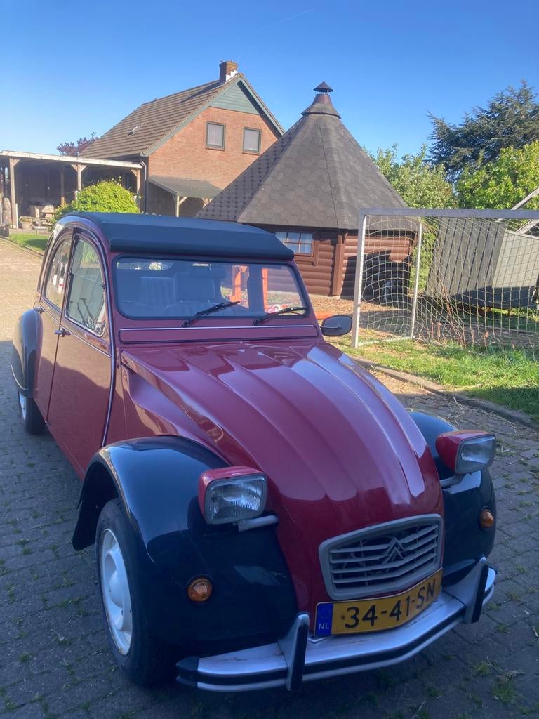 Citroën 2CV 0.4 1971 Rood, Auto's, Voorwielaandrijving, 2CV, 435 cc, Overige kleuren