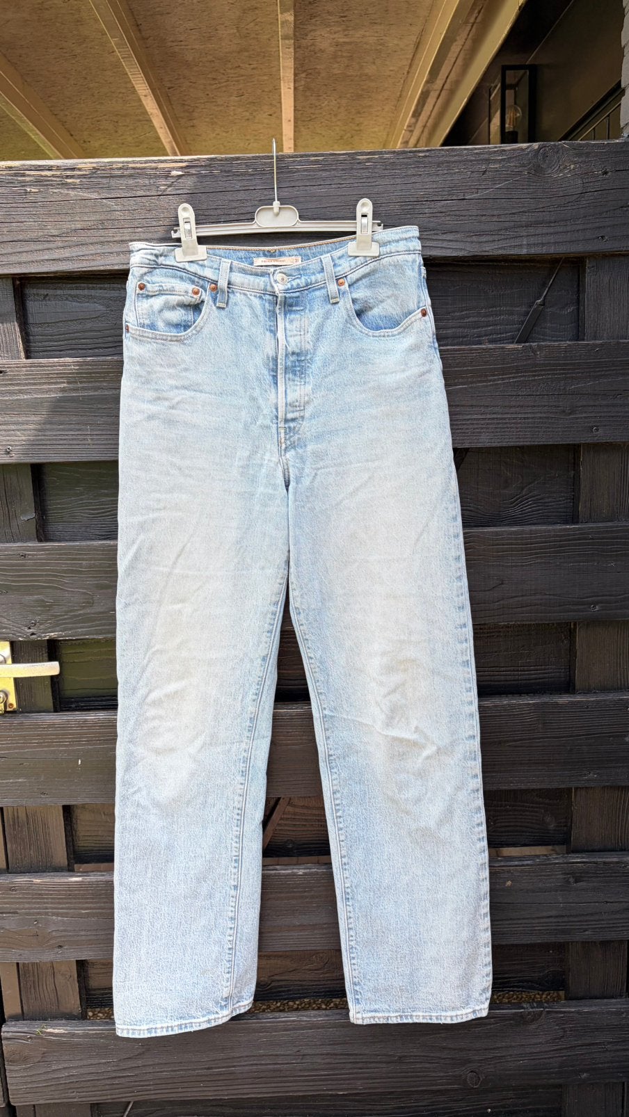 Ribcage straight Levi’s maat 31, Ophalen of Verzenden, Gedragen, Blauw, W30 - W32 (confectie 38/40)