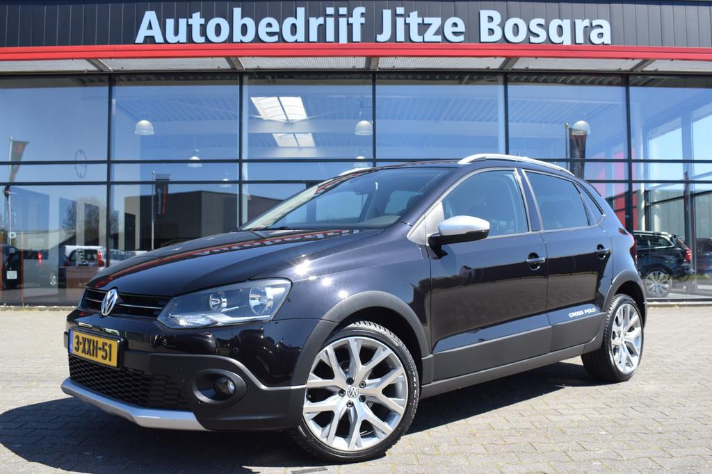 Volkswagen Polo 1.2 TSi Cross ECC | Telefonie | Sportstoelen, Stof, 4 cilinders, Met garantie (alle), Zwart
