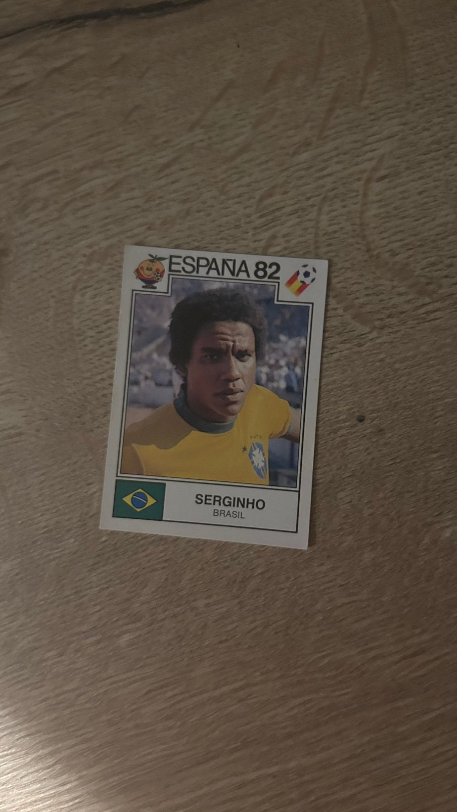 Panini Espana 82 plaatje Serginho WK 82, Hobby en Vrije tijd, Stickers en Plaatjes, Verzenden, Zo goed als nieuw, Sticker