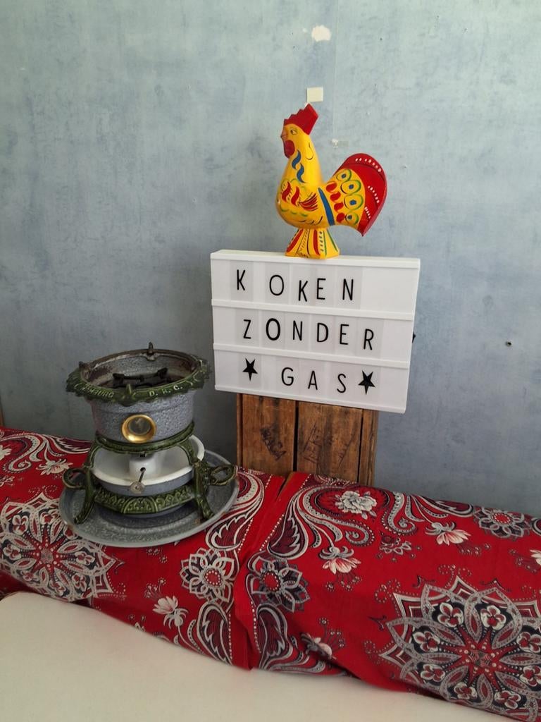 DAGTOPPER LUXE HALLER MET EMAILLE LEKBLAD  én  !!!, Ophalen of Verzenden