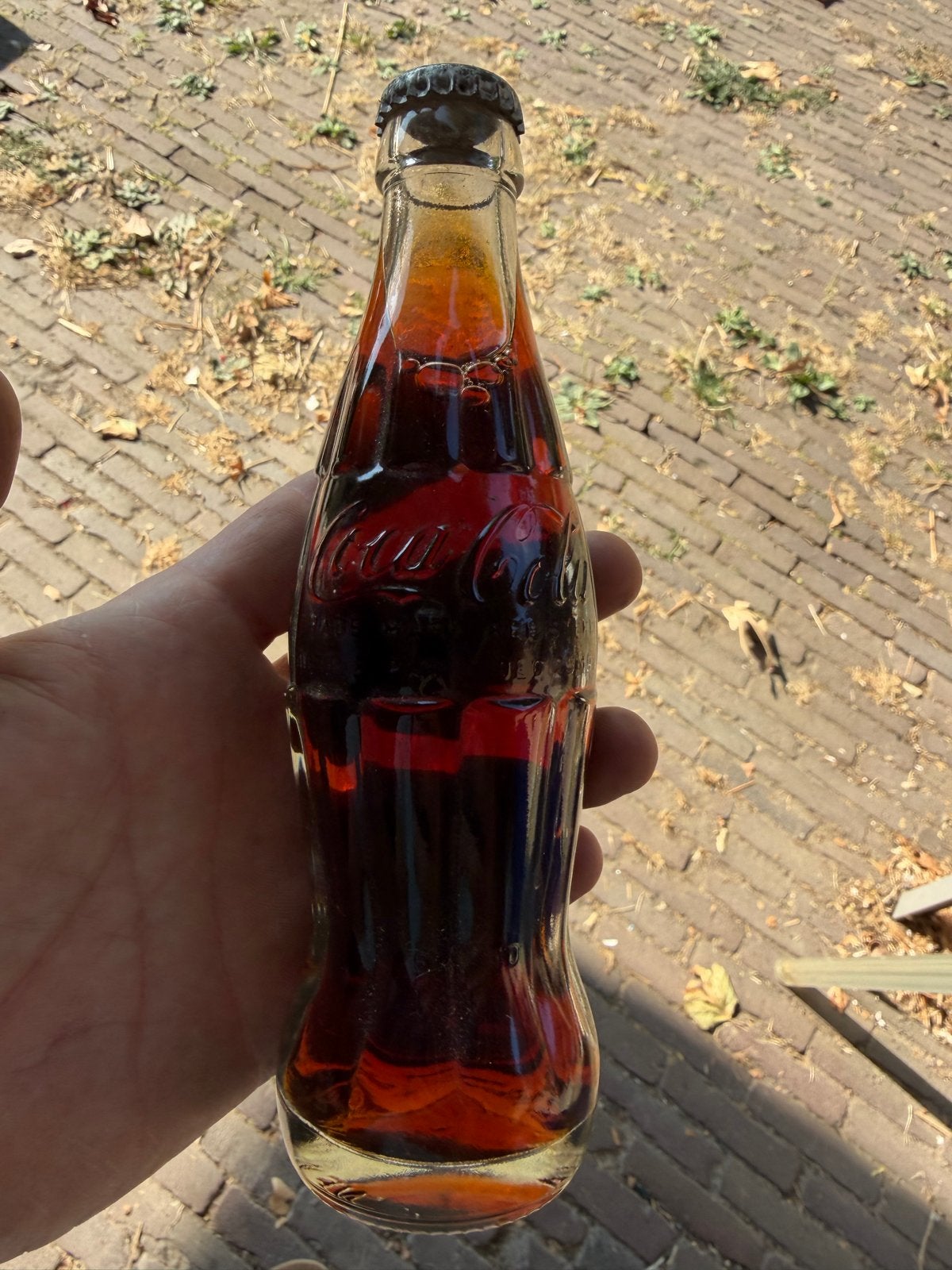 Vintage Coca-Cola flesje met inhoud - New Orleans, LA, Verzamelen, Ophalen of Verzenden, Gebruikt