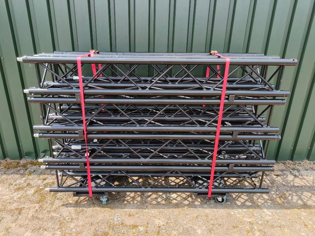 4x 2 meter Milos QTF zwarte truss F34 zo goed als nieuw!, Ophalen, -, -, Zo goed als nieuw
