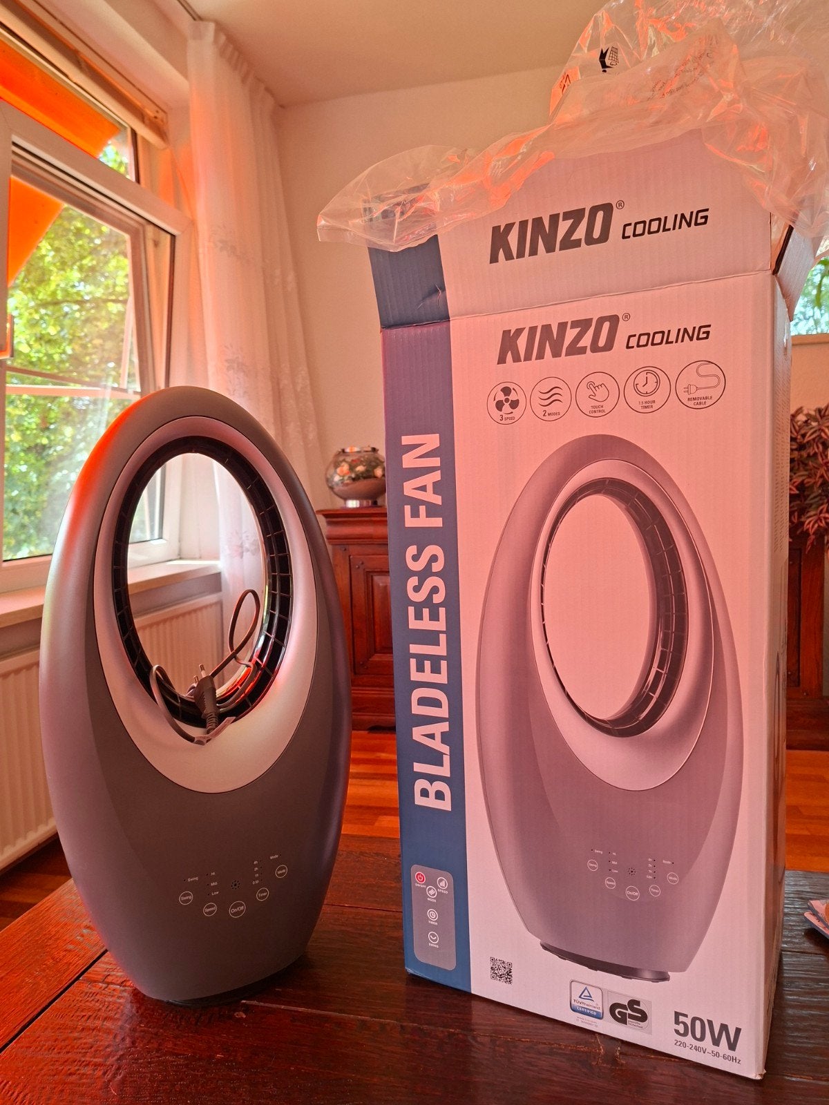 Nieuwe KinzoVentilator met Afstandbediening, Witgoed en Apparatuur, Ventilatoren, Ophalen of Verzenden, Ventilator met afstandsbediening