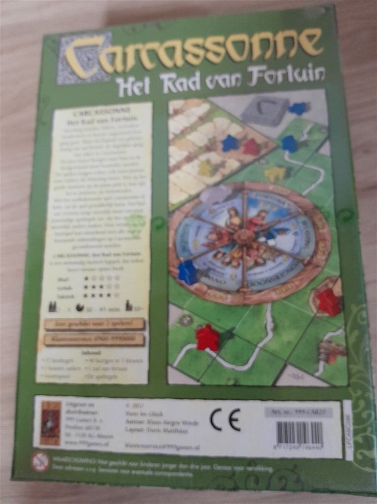 Carcassonne - het rad van fortuin - 999 games - s1461, Verzenden, Zo goed als nieuw
