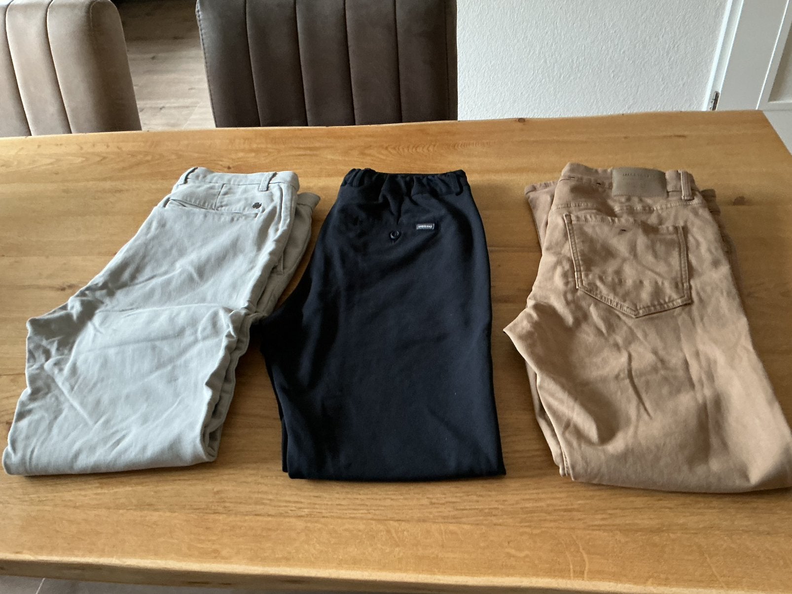 3 heren broeken nette staat, Kleding | Heren, Ophalen of Verzenden, Gedragen, Maat 52/54 (L), Zwart